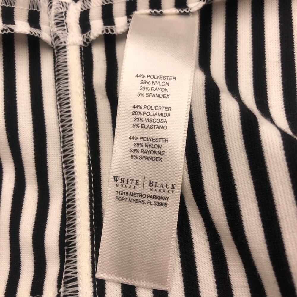 White House Black Market Stripe Moto Jacket - Picture 11 of 16